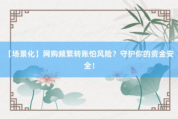 【场景化】网购频繁转账怕风险？守护你的资金安全！